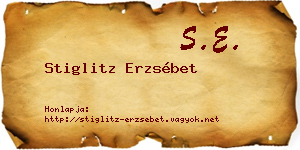 Stiglitz Erzsébet névjegykártya